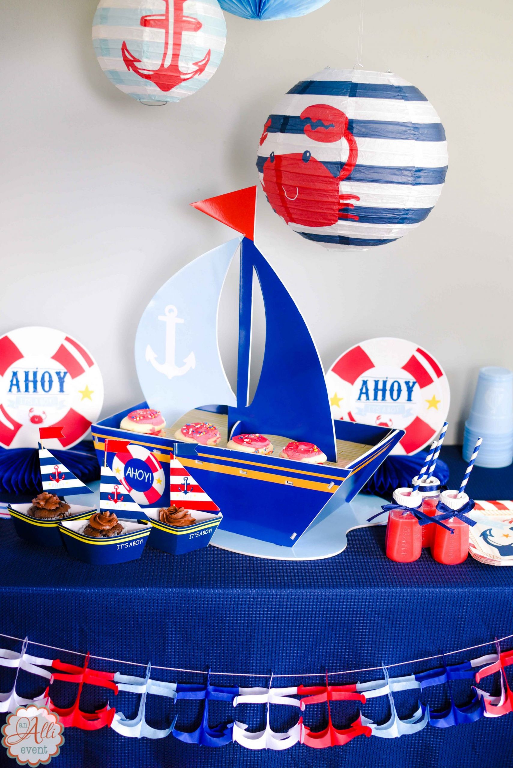 Nautical Decor Baby Shower
 How to Host an Adorable Nautical Baby Shower An Alli Event