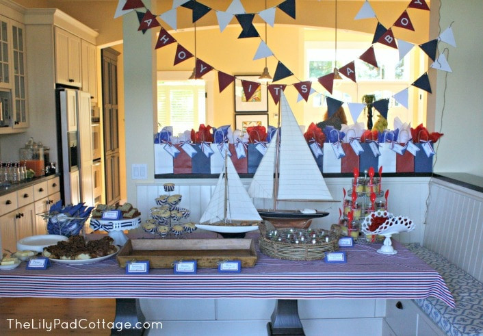 Nautical Decor Baby Shower
 Ahoy It s a Boy Baby Shower The Lilypad Cottage