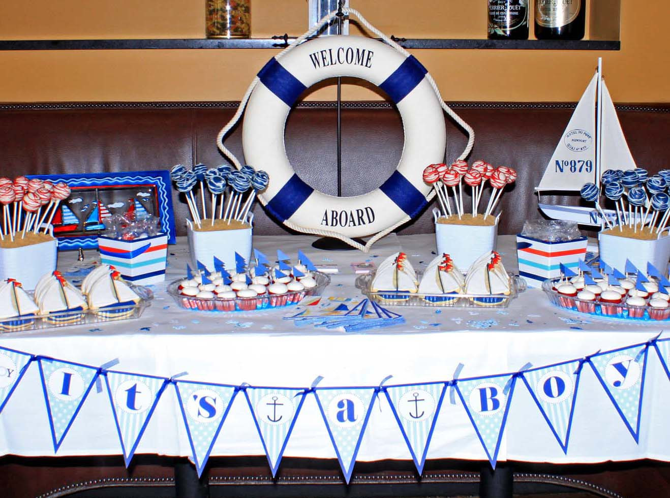 Nautical Decor Baby Shower
 Sailboat Nautical Themed Baby Shower Ideas