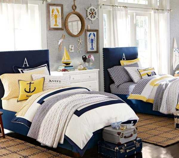Nautical Kids Decor
 Nautical Decorating Ideas for Kids Rooms from Pottery Barn