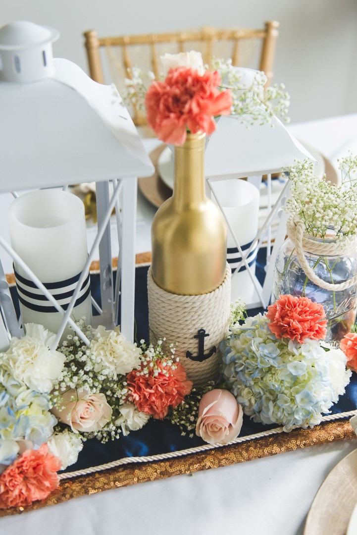 Nautical Theme Wedding
 DIY Bride Elegant Nautical Wedding Centerpiece Tutorial