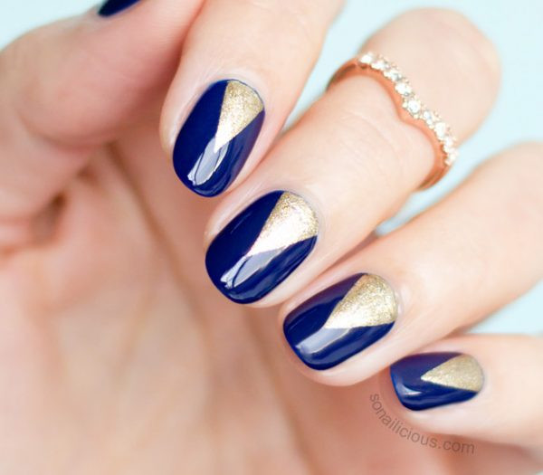 Navy Blue Nail Ideas
 Top 60 Navy Blue Nail Designs