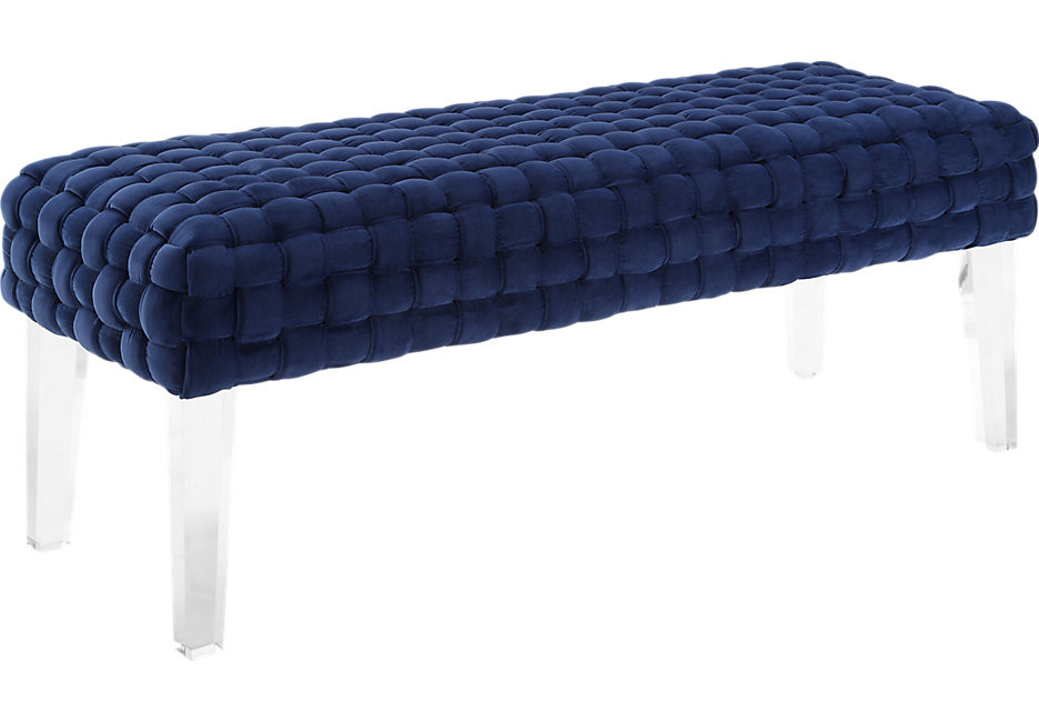 Navy Storage Bench
 Sal Navy Bench Accent Benches Blue
