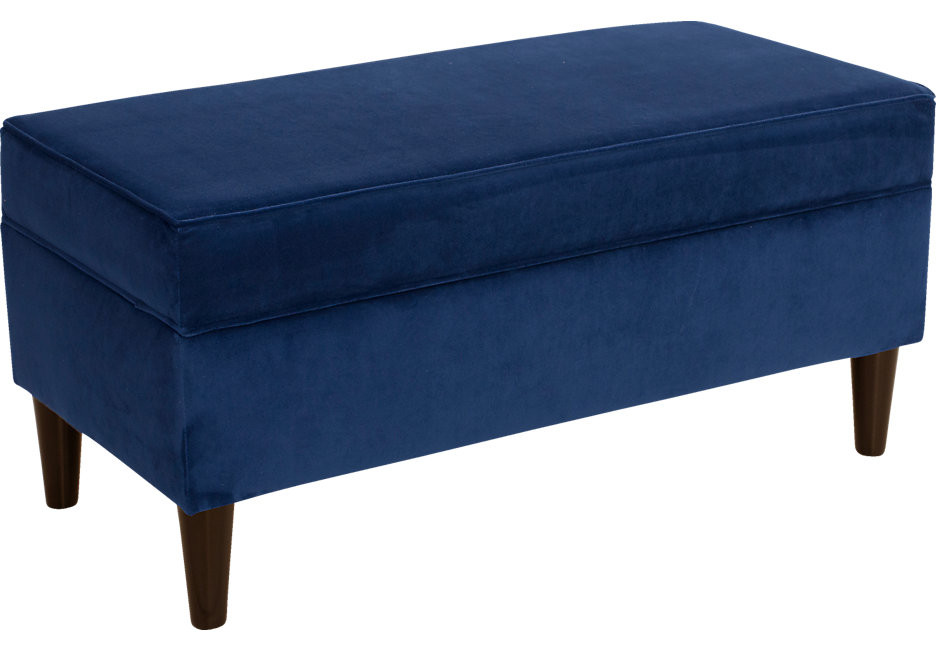 Navy Storage Bench
 Aviana Navy Storage Bench Accent Benches Colors