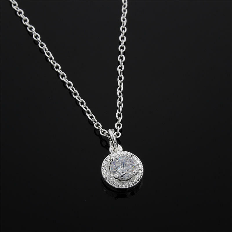 Necklace For Women
 New popular charms women Silver jewely wholesale cute