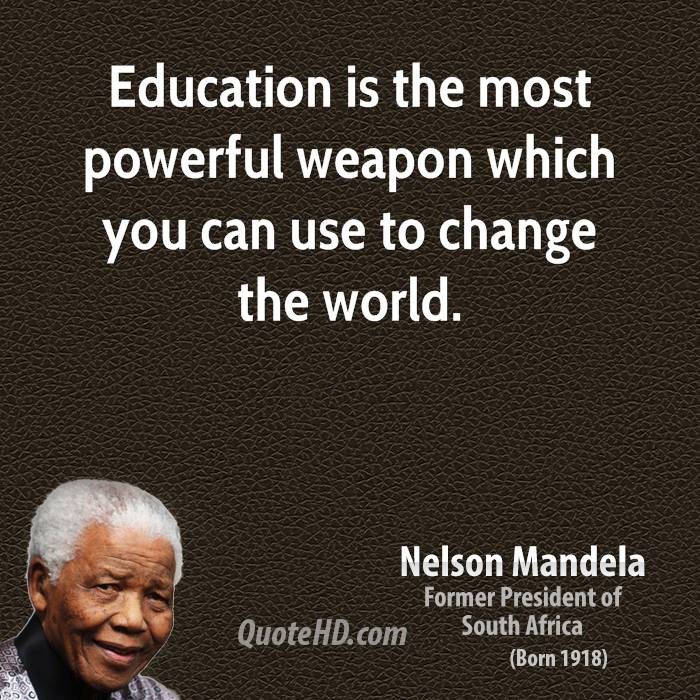 Nelson Mandela Quotes Education
 Mandela Education Quotes QuotesGram