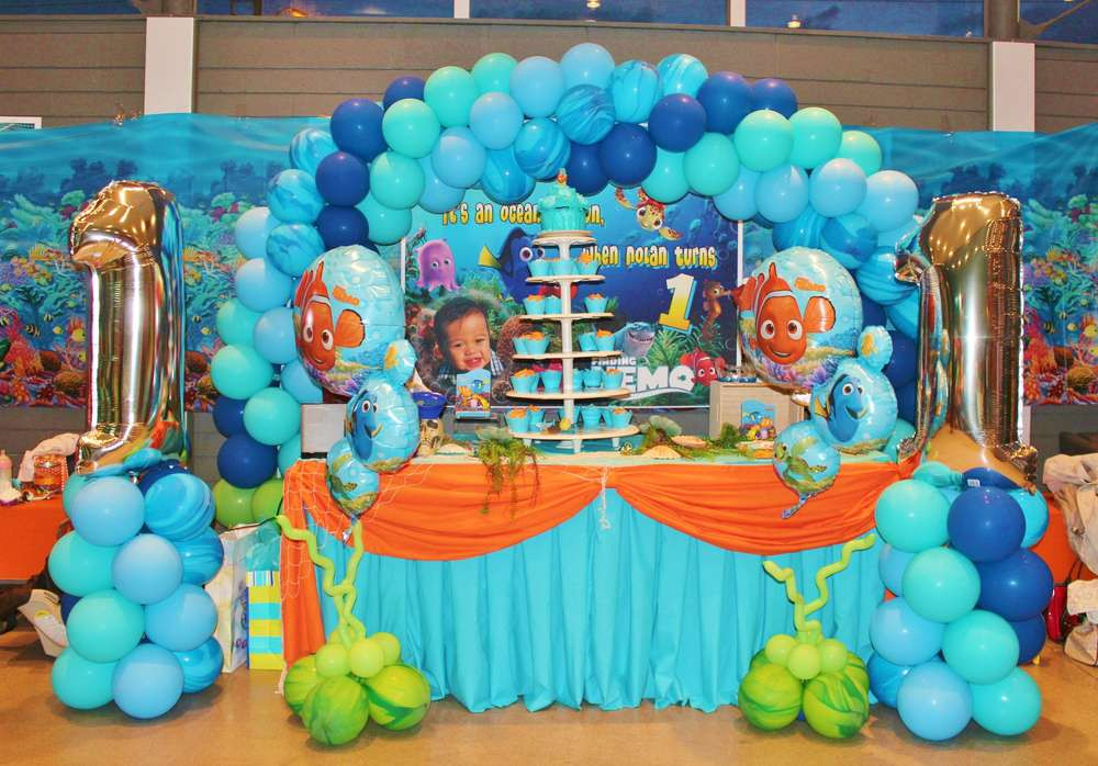 Nemo Birthday Decorations
 Finding Nemo theme Birthday Party Ideas