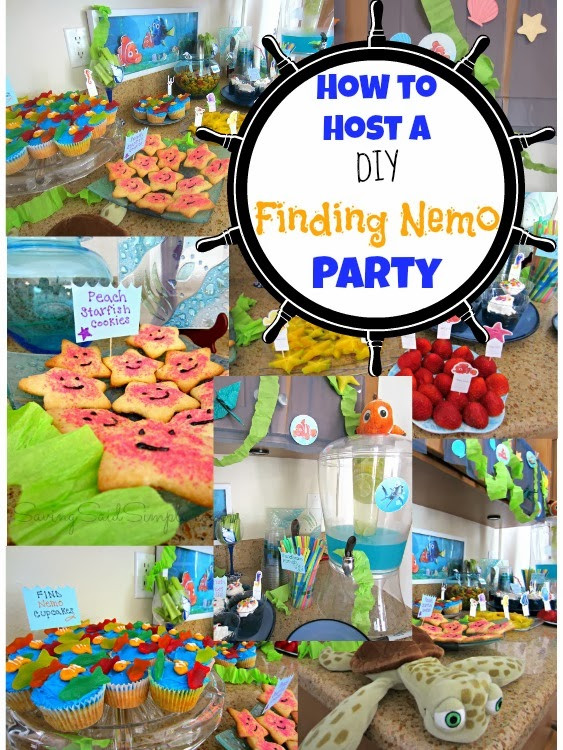 Nemo Birthday Decorations
 How To Host DIY a Finding Nemo Party DisneySide Raising