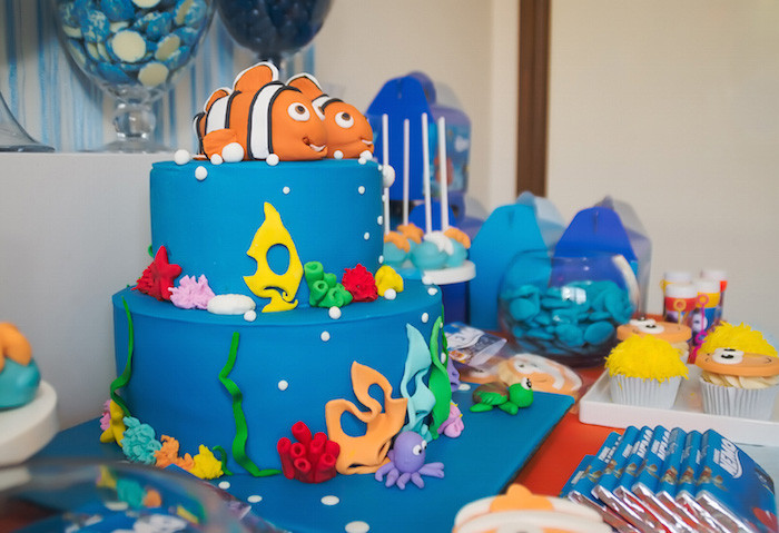 Nemo Birthday Decorations
 Kara s Party Ideas Finding Nemo Themed Birthday Party