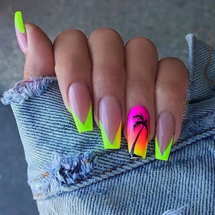 Neon Green Nail Designs
 1001 ideas for cute nail designs you can rock this summer