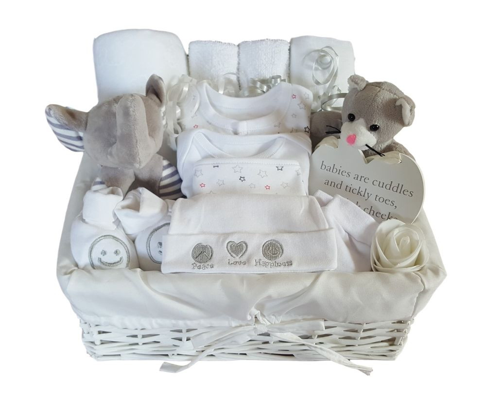 Neutral Baby Gift Ideas
 Baby Gift Basket Uni Baby Hamper Baby Shower Gift