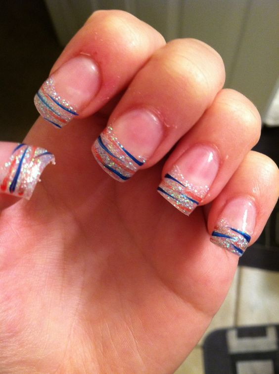 New England Patriots Nail Designs
 New England Patriots inspired nails by Cathay