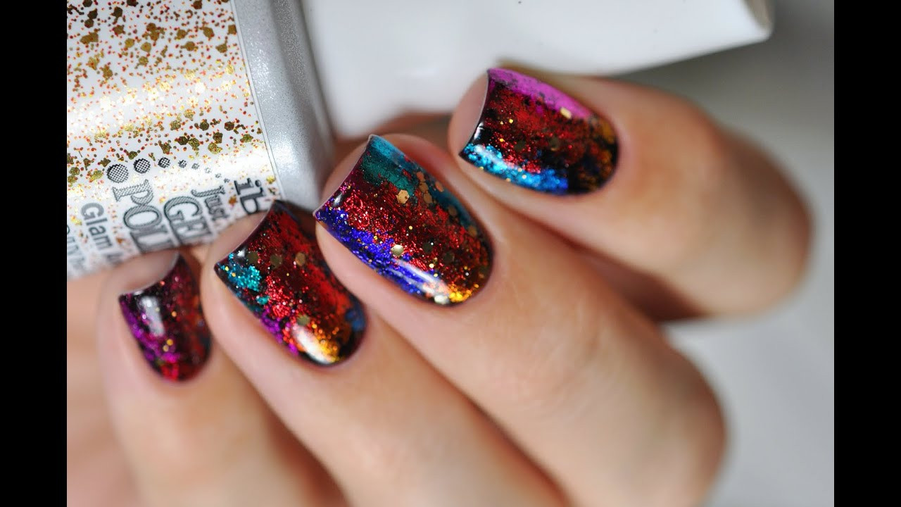 New Gel Nail Colors
 New Year nails tutorial gel polish with nail art