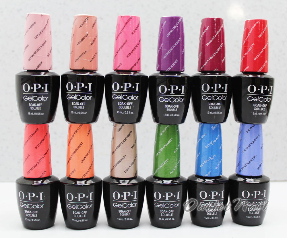 New Gel Nail Colors
 OPI GelColor NEW ORLEANS 2016 Spring Summer Collection SET