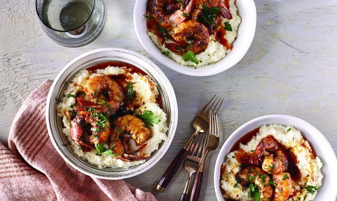New Orleans Bbq Shrimp And Grits
 New Orleans–Style Barbecue Shrimp with Cheese and Bacon