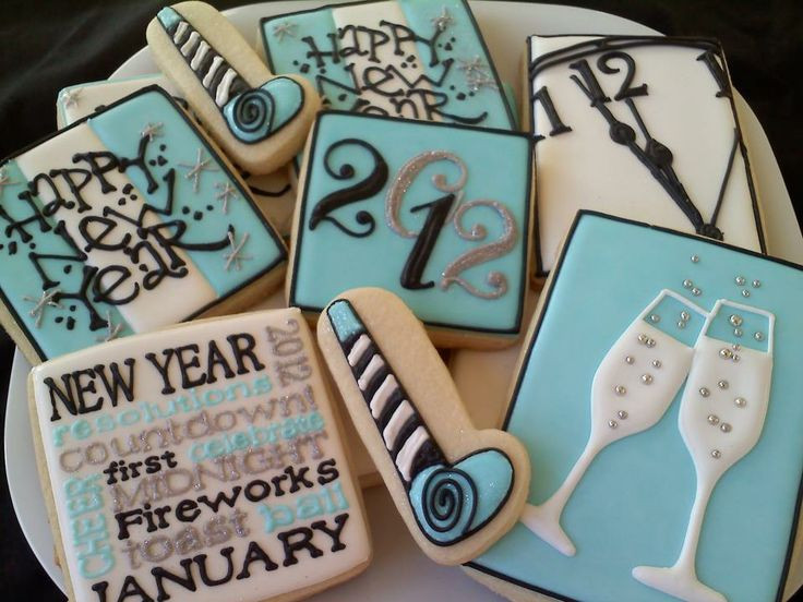 New Years Sugar Cookies
 10 best images about sugar cookies w royal icing new
