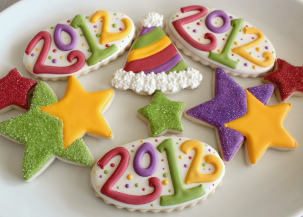 New Years Sugar Cookies
 Happy New Year Cookies – The Sweet Adventures of Sugar Belle