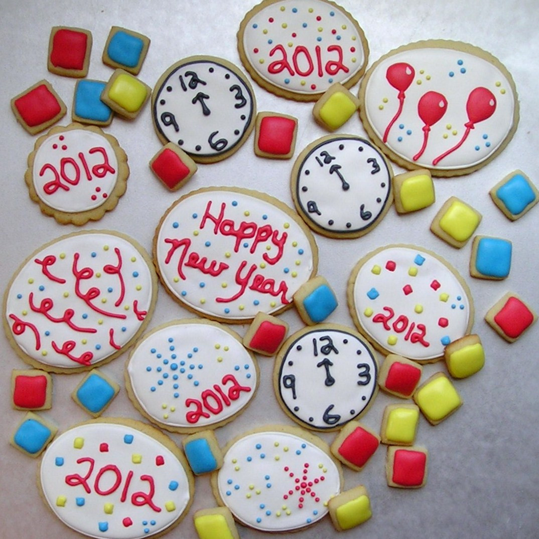New Years Sugar Cookies
 I did some baking experimentation with this batch also