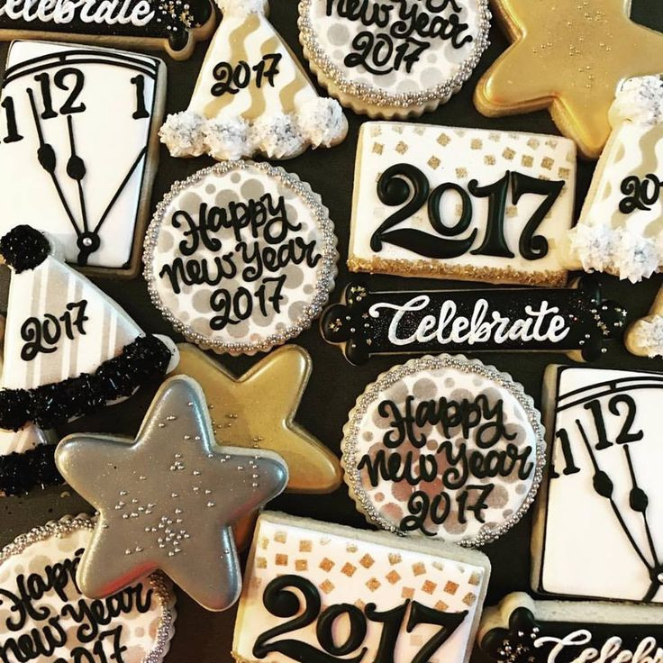 New Years Sugar Cookies
 75 best New Years Decorated Cookies And cake pops images