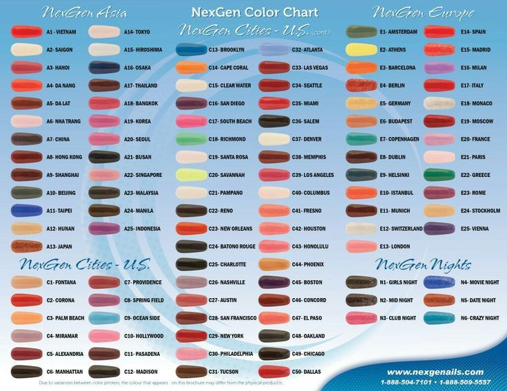 Nexgen Nail Colors
 Nexgen nails in 2019