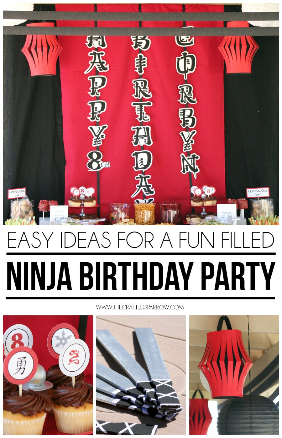 Ninja Birthday Party Ideas
 Ninja Birthday Party