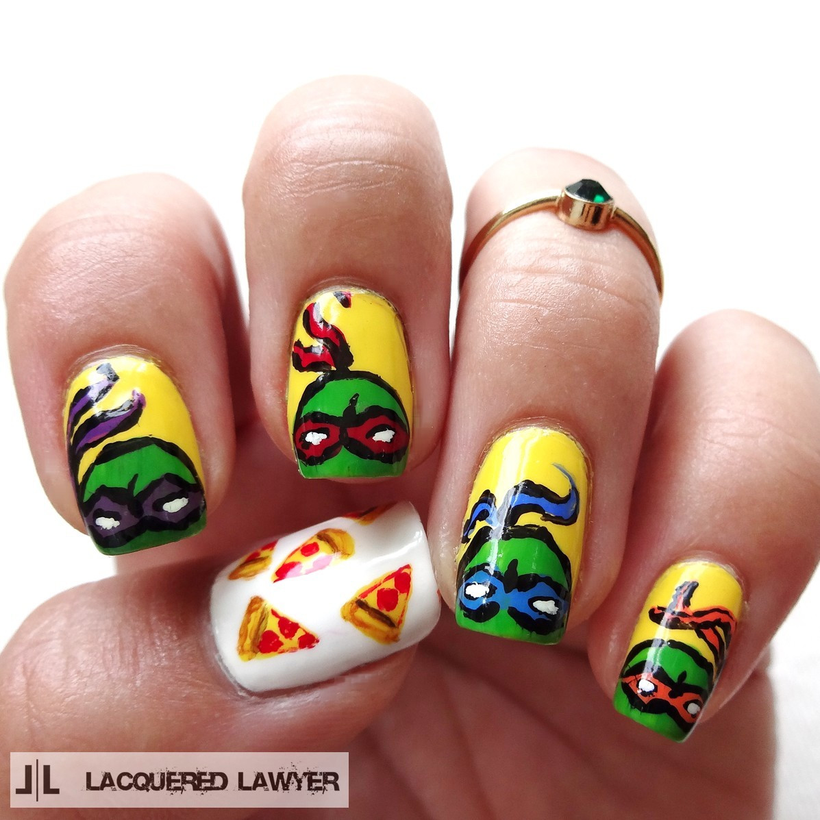 Ninja Turtle Nail Designs
 Lacquered Lawyer