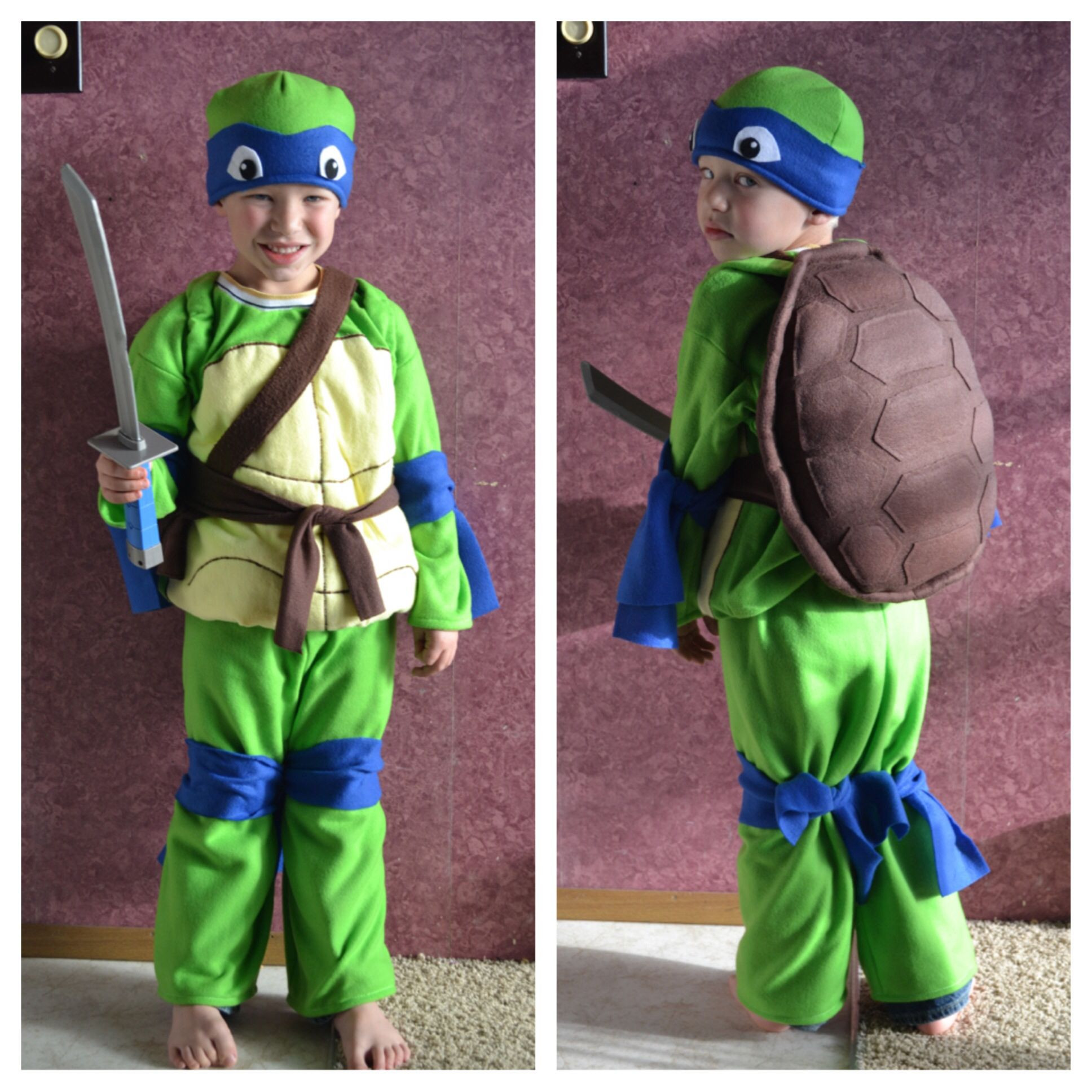 Ninja Turtles DIY Costume
 homemade ninja turtle costume