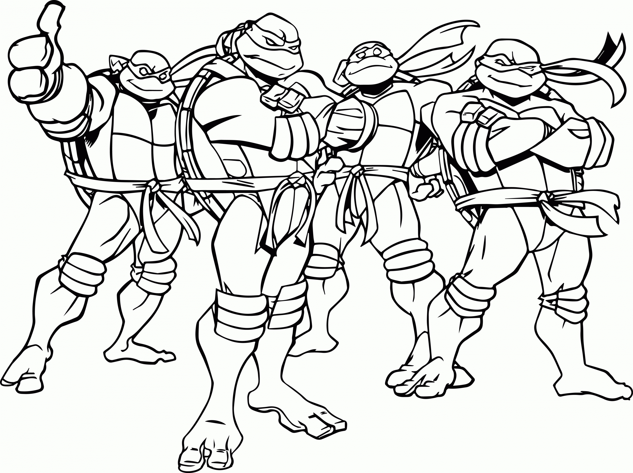 Ninja Turtles Printable Coloring Pages
 Ninja Turtles Coloring Pages Kidsuki