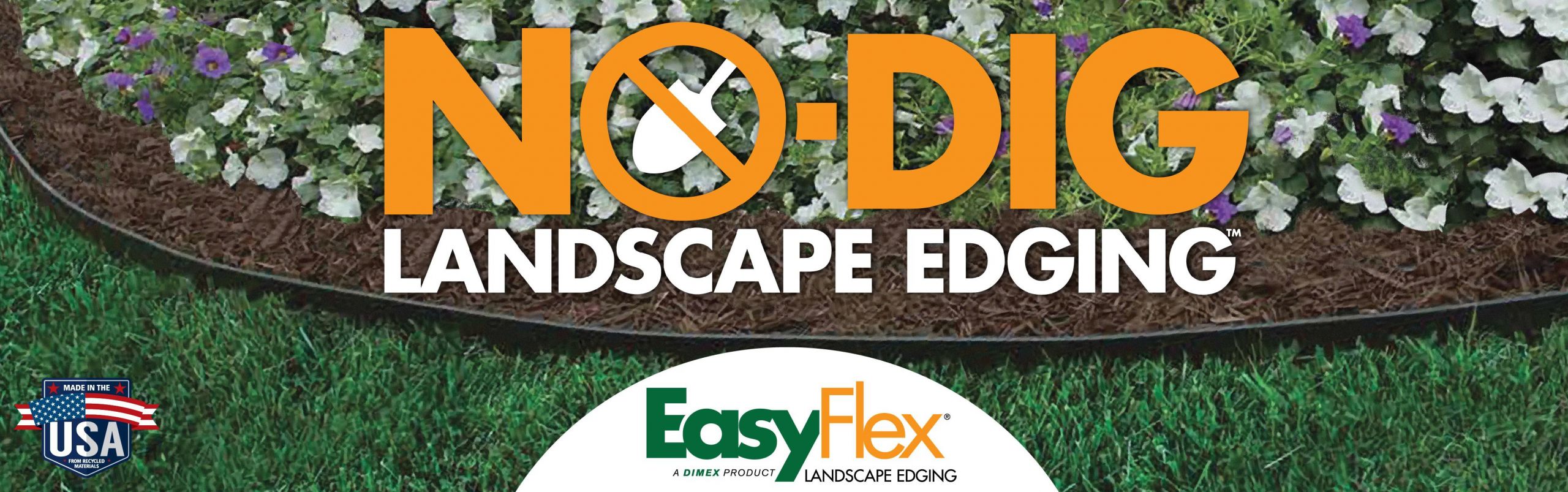No Dig Landscape Edging
 Amazon Dimex EasyFlex No Dig Plastic Landscape