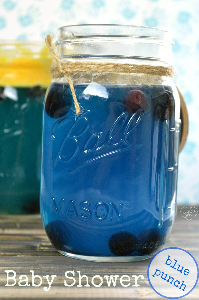 Non Alcoholic Punch Recipes Baby Shower
 EASY blue punch recipe for a baby shower or just a fun non
