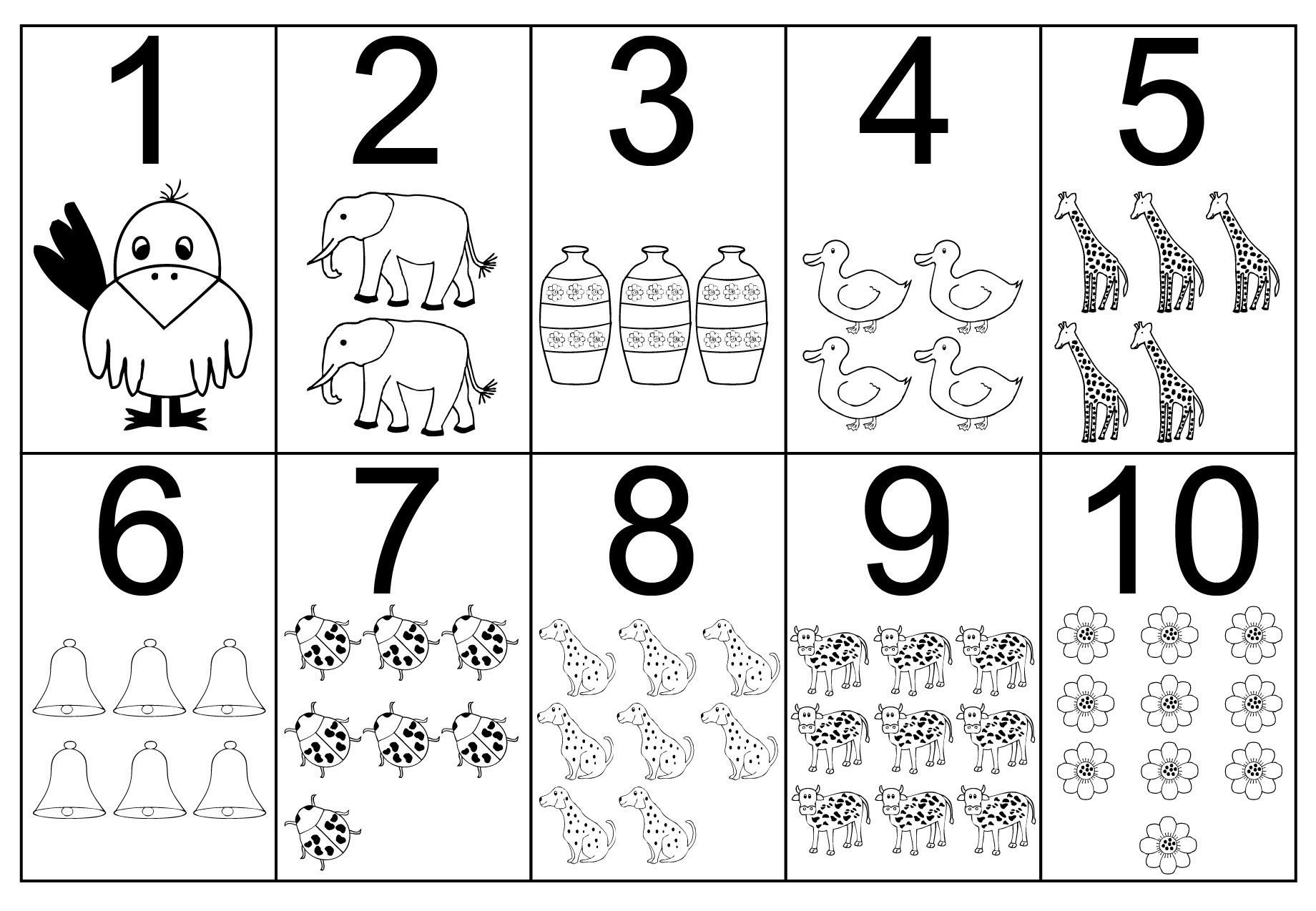 Number Coloring Pages For Toddlers
 Free Printable Number Coloring Pages For Kids
