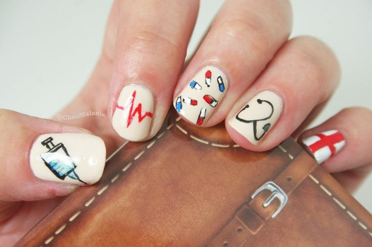 Nursing Nail Designs
 Best 25 Nurse nails ideas on Pinterest