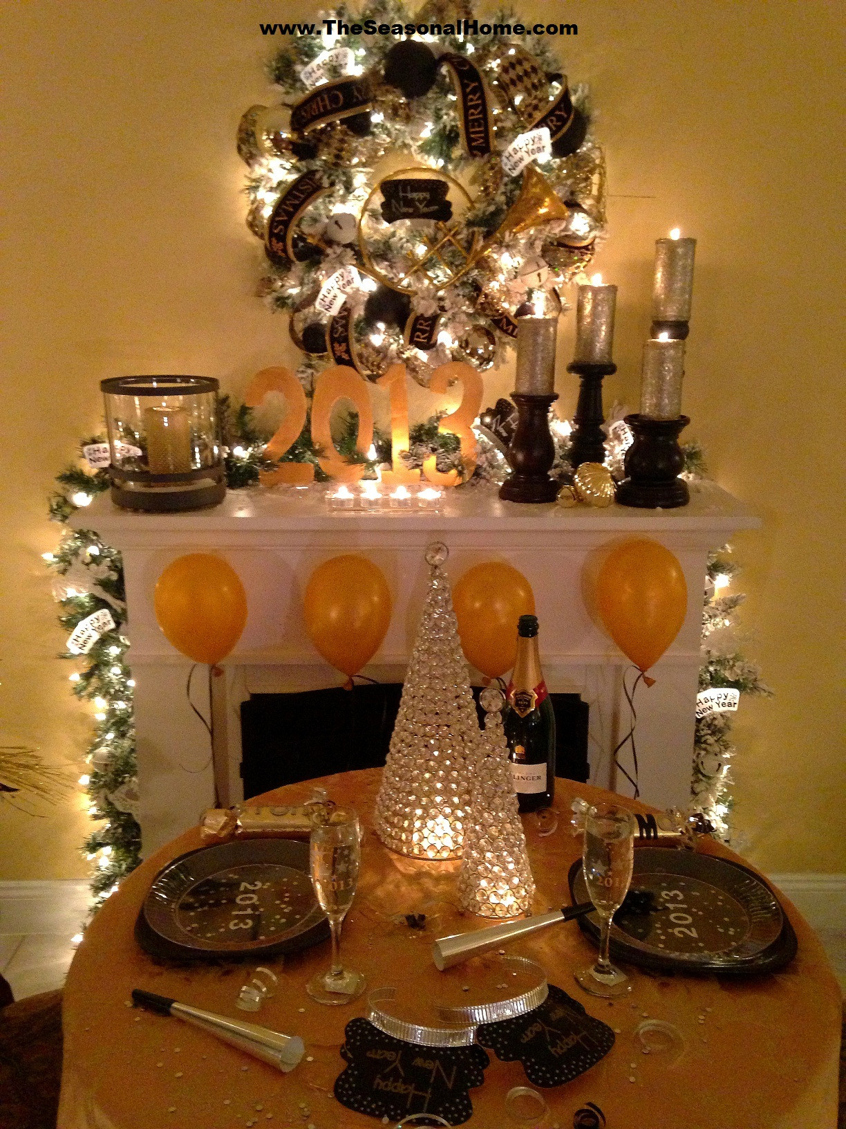 Nye Dinner Party Ideas
 Cozy New Year’s Eve Dinner Party at home The Seasonal Home
