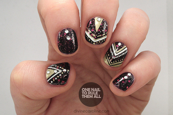 Nye Nail Designs
 An Oh So Glamorous Nail Design to Celebrate The New Year