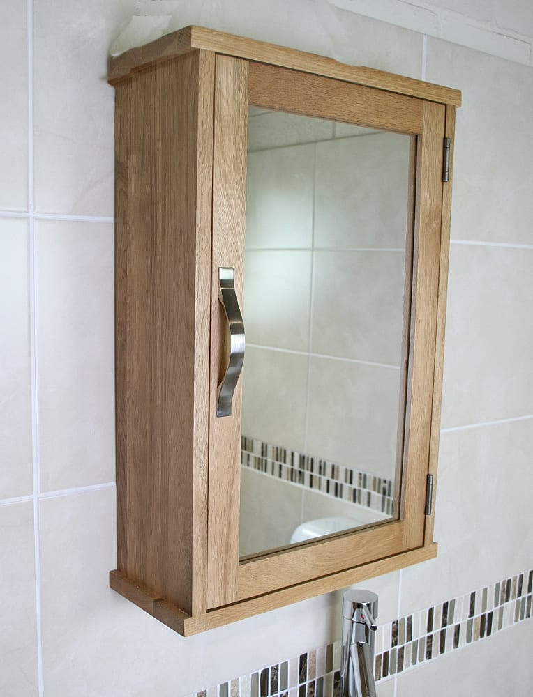 Oak Bathroom Wall Cabinets
 Solid Oak Wall Mounted Bathroom Cabinet 351