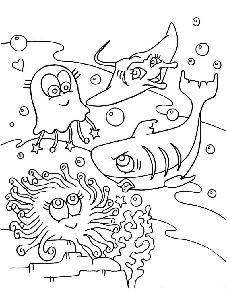 Ocean Coloring Pages For Kids
 Free Printable Ocean Coloring Pages For Kids