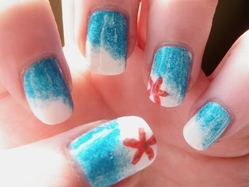 Ocean Nail Art
 Ocean Starfish Nail Art s and for