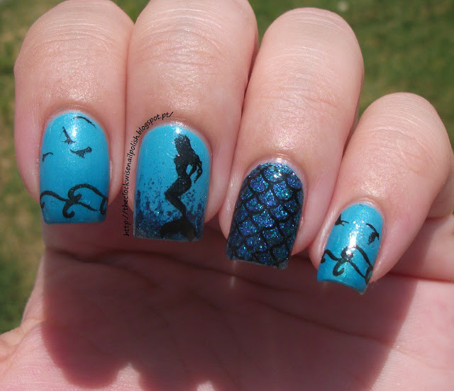 Ocean Nail Art
 The Clockwise Nail Polish China Glaze What Are You