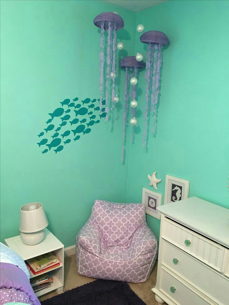 Ocean Themed Kids Room
 This would be an adorable kids room Beach ocean under