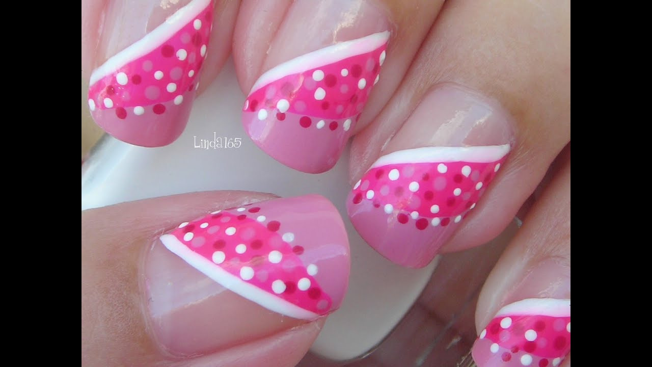 October Nail Designs
 Nail Art October in Pink Pretty Hanbok Decoración de