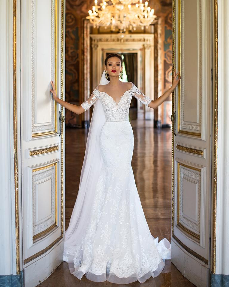Off White Wedding Dress
 MillaNova f White Lace Rita Feminine Wedding Dress