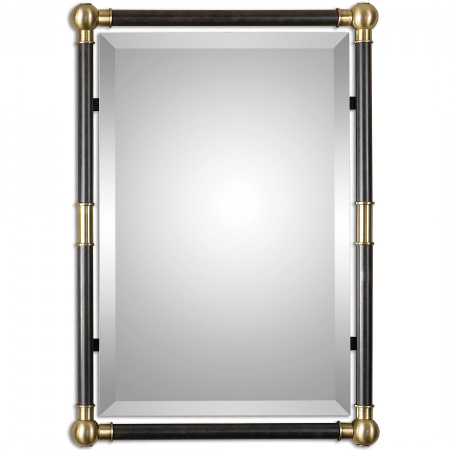 Oil Rubbed Bronze Bathroom Mirror
 Rondure Bronze Metal Rectangular Wall Mirror UVU