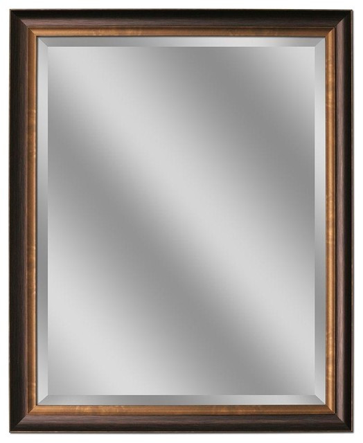 Oil Rubbed Bronze Bathroom Mirror
 Deco Mirror Mirrors 32 in L x 26 in W Framed Wall Mirror