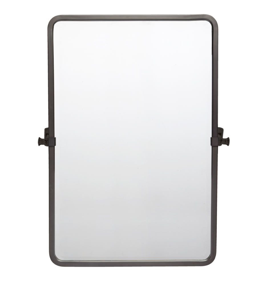 Oil Rubbed Bronze Bathroom Mirror
 Bingham Rounded Rectangle Pivot Mirror