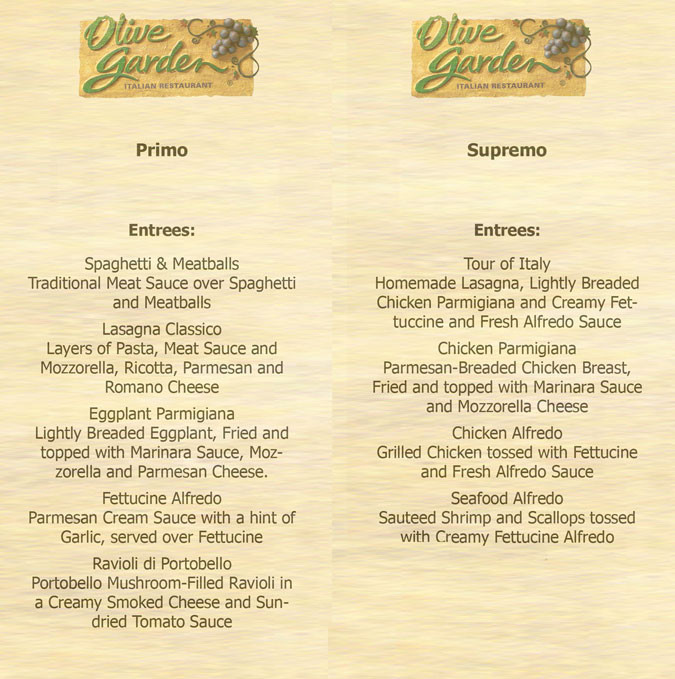 Olive Garden Menu Prices Dinner
 Menu Printable Gallery Category Page 3 printablee
