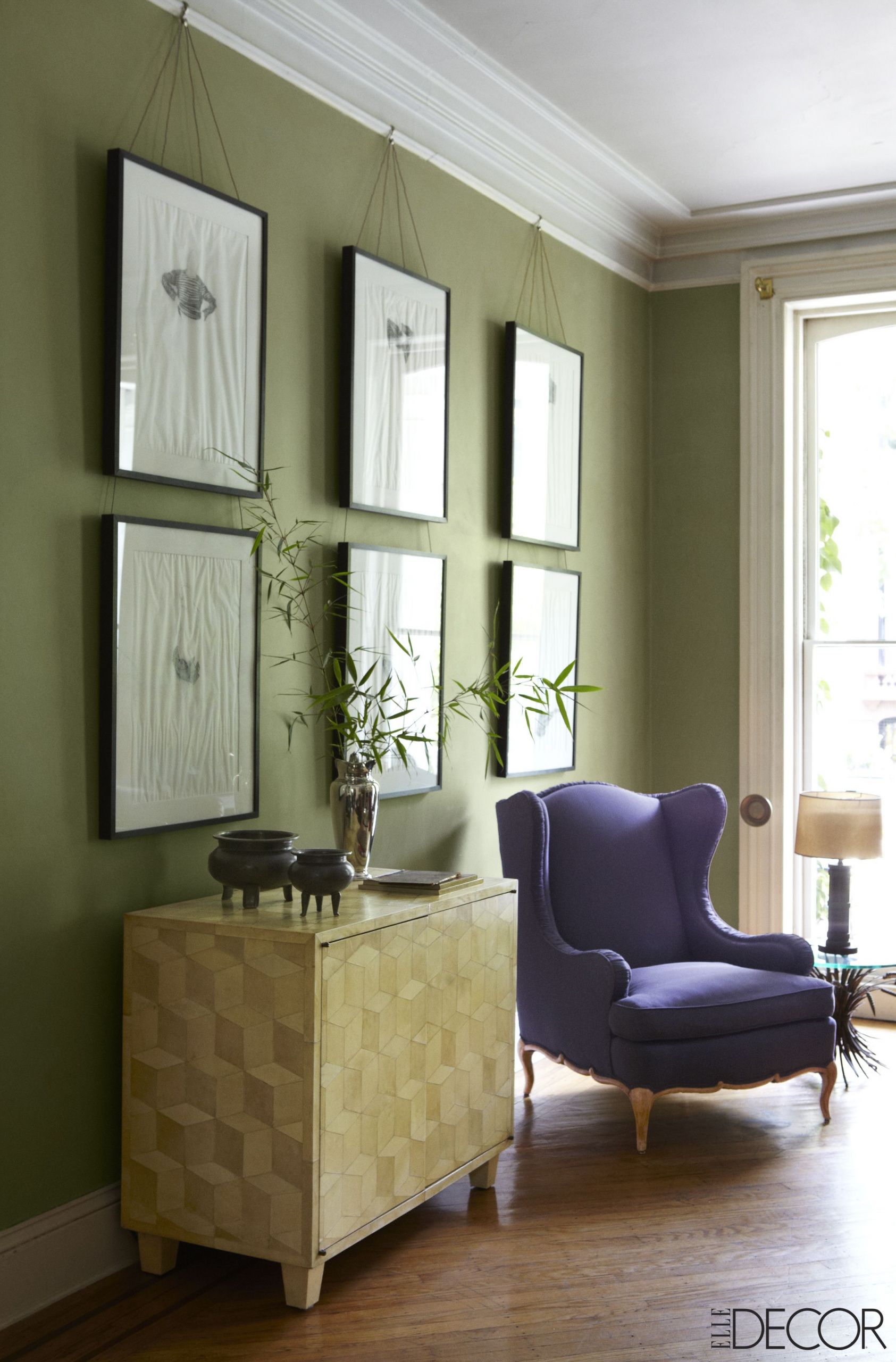 Olive Green Living Room Walls
 32 Green Rooms That ll Make You Feel Alive home