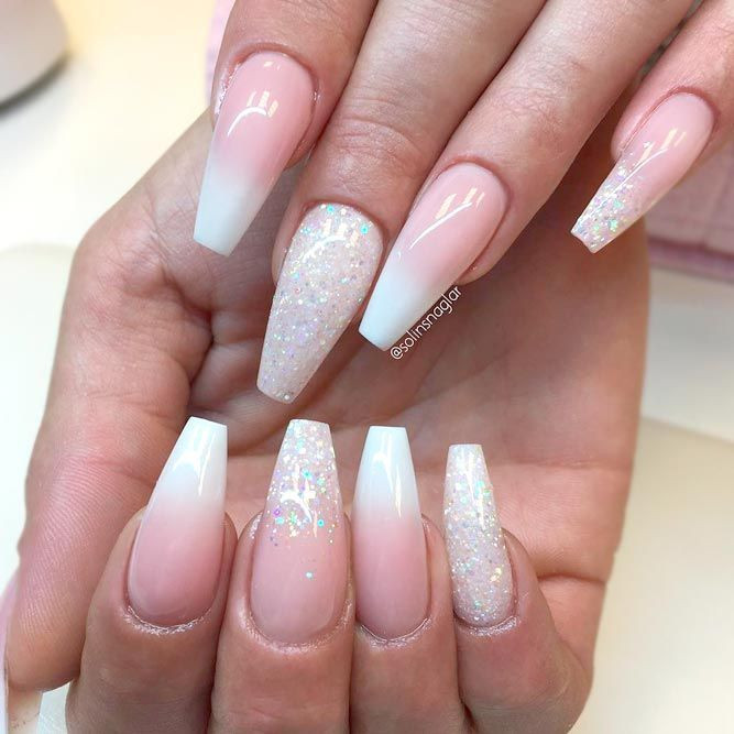 Ombre Glitter Acrylic Nails
 Ombre Glitter Nails Designs To Make Your Look Shiny