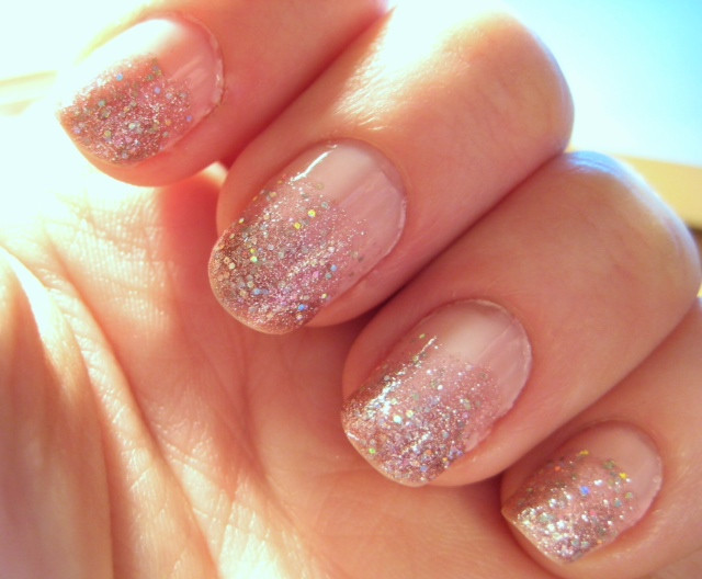 Ombre Glitter Nails
 Wedding nails — The Knot munity