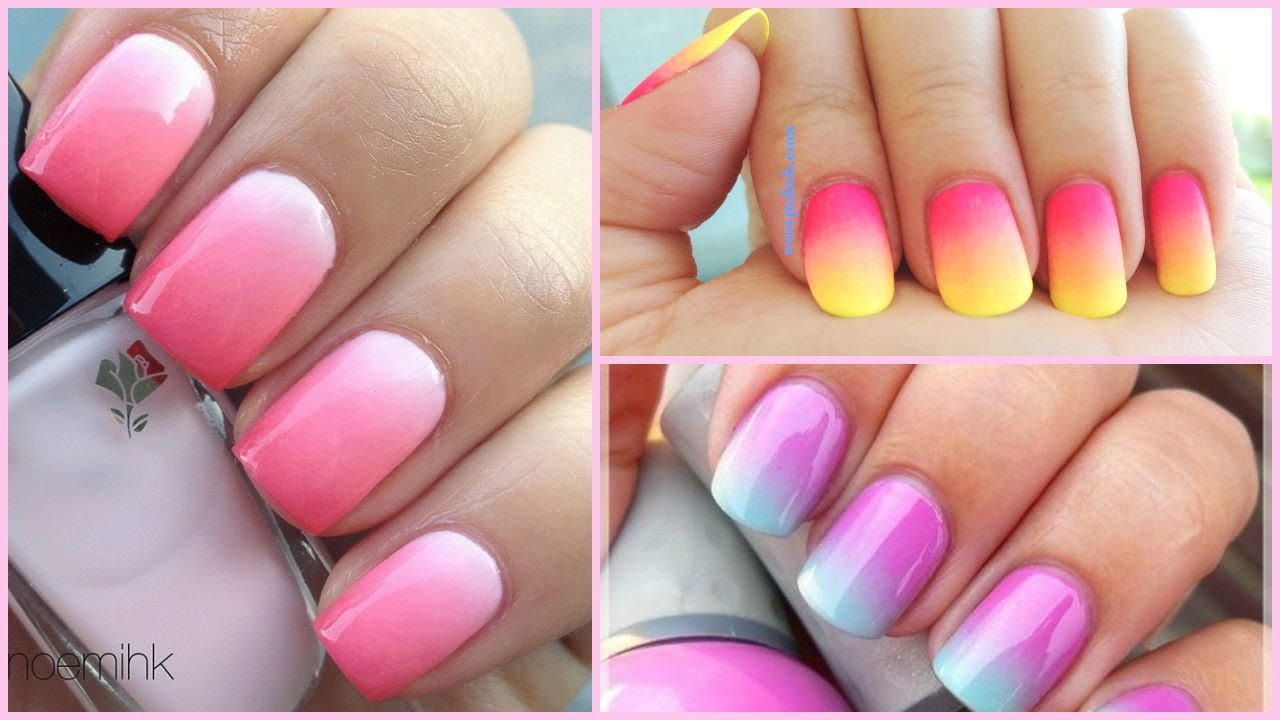 Ombre Nail Ideas
 DIY Ombré Nail Art Easiest Tutorial Ever