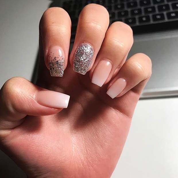 Ombre Nails Glitter
 23 Gorgeous Glitter Nail Ideas for the Holidays